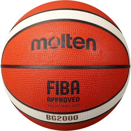 Ballon de basket d'entraînement en caoutchouc 12f Orange 2 - vertbaudet enfant 