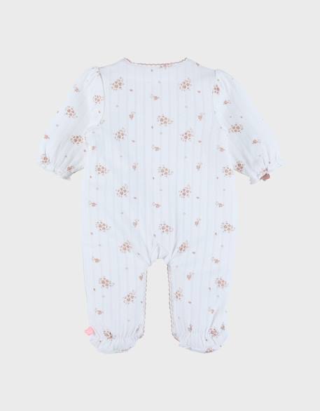 Pyjama bébé coton pointelle Blanc 3 - vertbaudet enfant 