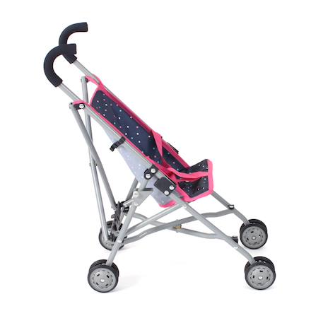 Mini-poussette buggy pour poupons roma Bleu et rose+Gris et rose+Jean rose+Rose+Rose clair+Violet 9 - vertbaudet enfant 