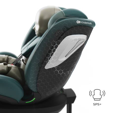 Siège auto I-360 2 PLUS, i-size 4-en-1  40-150 cm pivotant 360°, isofix, dos et face route, protection latérale, inclinable, ventilation, évolutif 0-12 ans Gris+Noir+Vert 17 - vertbaudet enfant 