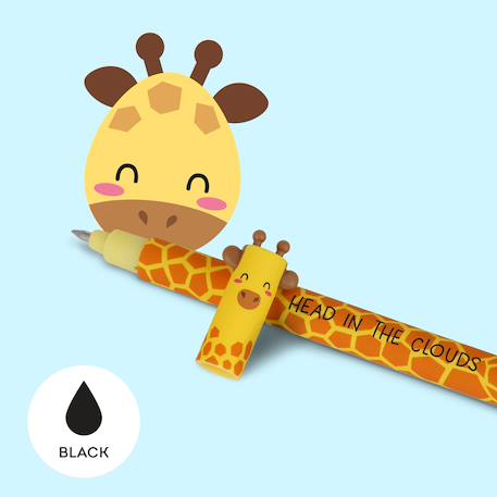 Stylo à encre gel effaçable - erasable pen - thème giraffe Marron 1 - vertbaudet enfant 