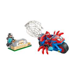 Jouet-Jeux d'imagination-Spidey sur sa moto contre rhino 11206