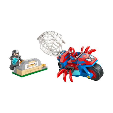 Spidey sur sa moto contre rhino 11206 Multicolore 1 - vertbaudet enfant 