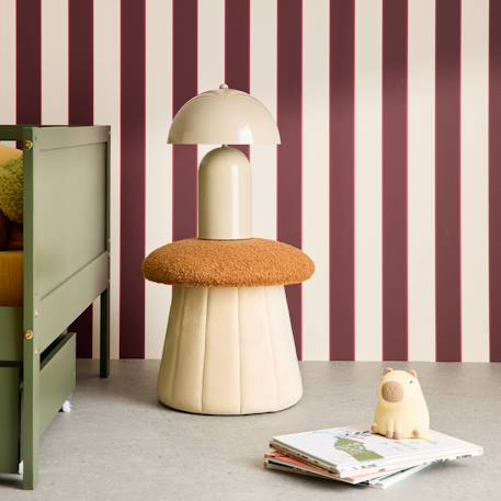 Pouf champignon enfant avec rangement teddy et velours - shroumy Terracotta 3 - vertbaudet enfant 