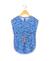 Robe manches courtes fille Fond blanc imprime bleu 1 - vertbaudet enfant 