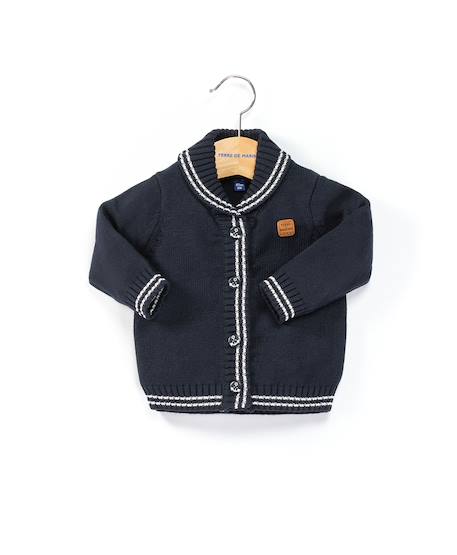 Gilet 100% coton bébé garçon Indigo 1 - vertbaudet enfant 