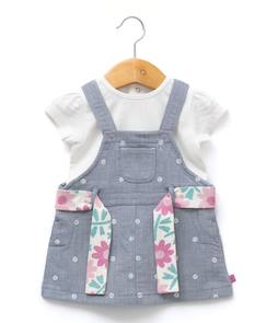 Ensemble robe + haut 100% coton bébé fille  - vertbaudet enfant