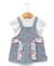 Ensemble robe + haut 100% coton bébé fille Denim bleu 1 - vertbaudet enfant 