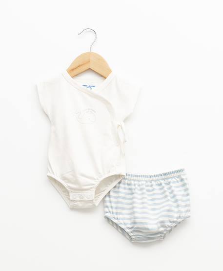 Bébé-Salopette, combinaison-Ensemble bloomer + haut 100% coton bébé garçon