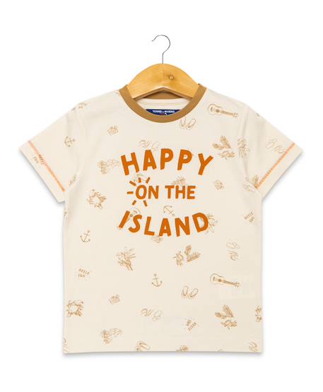 T-shirt manches courtes 100% coton garçon Imprime grege 1 - vertbaudet enfant 