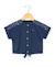 Blouse manches courtes fille Marine 1 - vertbaudet enfant 