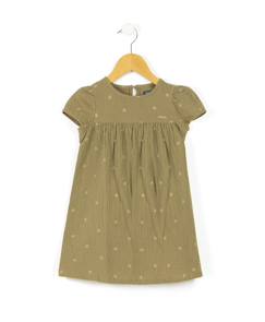 -Robe manches courtes 100% coton fille