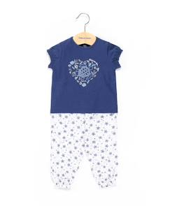 Ensemble pantacourt + haut 100% coton bébé fille  - vertbaudet enfant