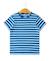 Mariniere manches courtes 100% coton garçon Fond bleu moyen raye b.casse 1 - vertbaudet enfant 