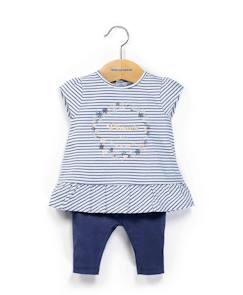 Ensemble tunique + leggings 100% coton bébé fille  - vertbaudet enfant