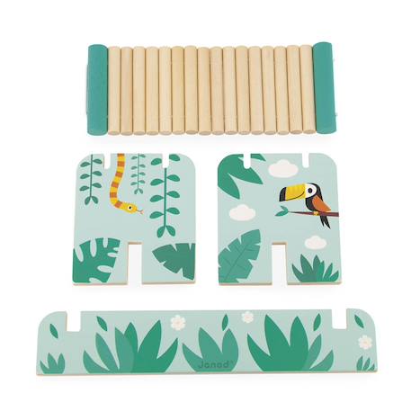 Jeu d'équilibre tropik en bois fsc Multicolore 5 - vertbaudet enfant 