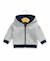 Veste à capuche bébé garçon Fond naturel raye indigo 1 - vertbaudet enfant 