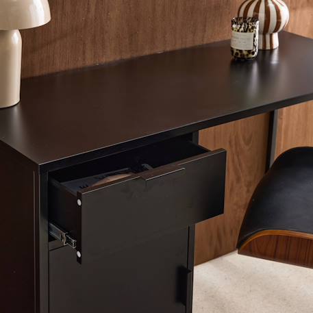 Bureau enfant acier laminé 1 tiroir Bleu+Noir 11 - vertbaudet enfant 