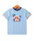 T-shirt manches courtes 100% coton garçon Bleu ciel 1 - vertbaudet enfant 