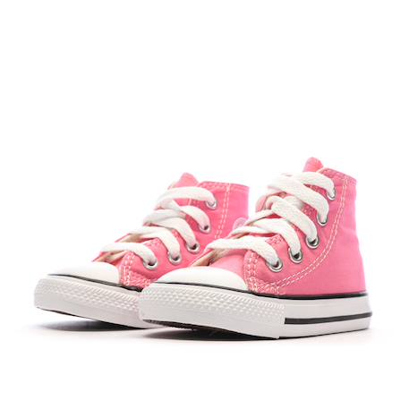 Basket chuck taylor all star hi – modèle haut en toile – enfant Rose 6 - vertbaudet enfant 