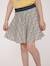 Jupe short 100% coton fille Imprime bleu fond grege 1 - vertbaudet enfant 