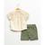 Ensemble short + haut 100% coton bébé garçon Grege / kaki 5 - vertbaudet enfant 