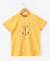 T-shirt manches courtes 100% coton garçon Jaune 1 - vertbaudet enfant 