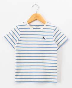 Garçon-T-shirt, polo, sous-pull-T-shirt-Mariniere manches courtes 100% coton garçon