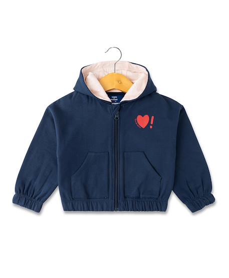 Veste à capuche fille Indigo 1 - vertbaudet enfant 