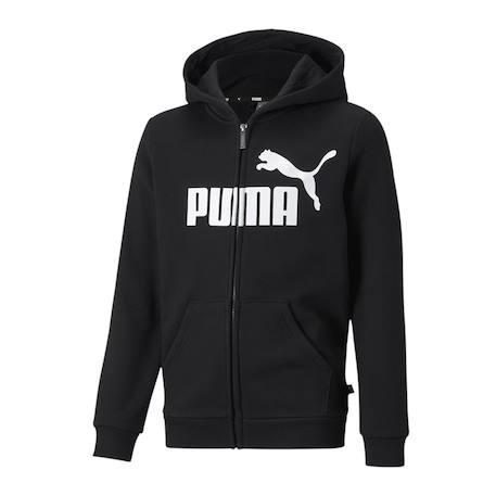 Sweat zippé garçon 586967 Gris+Noir 4 - vertbaudet enfant 