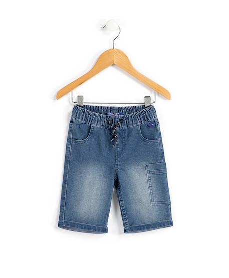 Bermuda garçon Denim clair 1 - vertbaudet enfant 