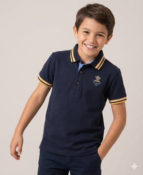 Garçon-Polo manches courtes 100% coton garçon