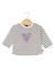 Mariniere manches longues 100% coton bébé fille Fond blanc casse raye indigo 1 - vertbaudet enfant 