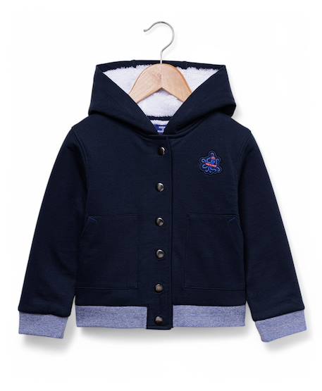 Veste à capuche garçon Indigo 1 - vertbaudet enfant 