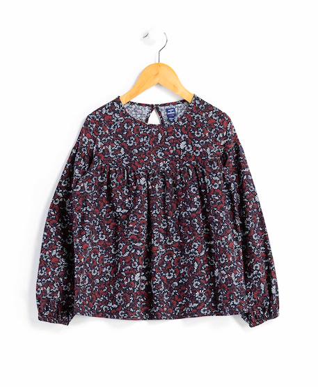Fille-Blouse manches longues 100% coton fille
