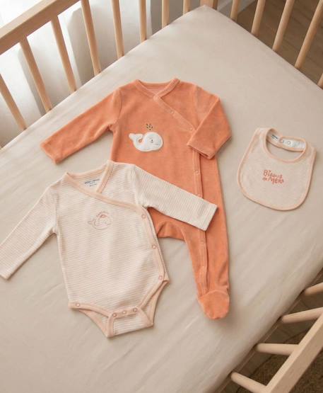Bébé-Ensemble-Ensemble bébé 3 pièces bébé fille