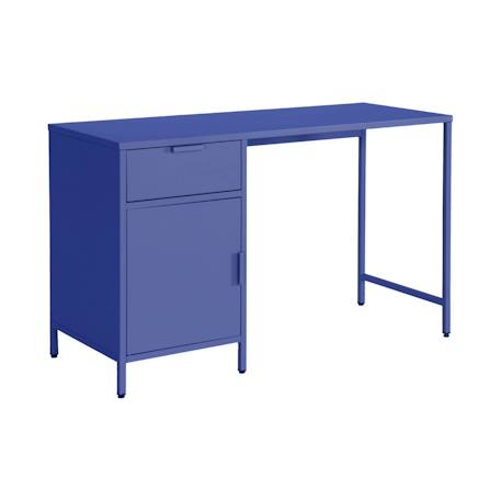 Bureau enfant acier laminé 1 tiroir Bleu+Noir 2 - vertbaudet enfant 