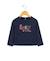 T-shirt manches longues 100% coton fille Indigo 1 - vertbaudet enfant 
