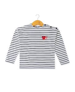 Mariniere manches longues 100% coton fille  - vertbaudet enfant