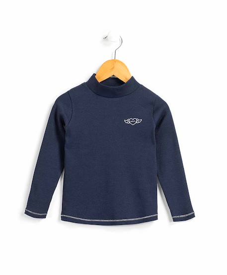 T-shirt manches longues fille Indigo 1 - vertbaudet enfant 