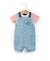 Ensemble salopette + haut 100% coton bébé garçon Denim clair 1 - vertbaudet enfant 