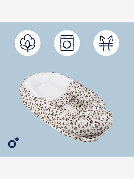 Réducteur de lit évolutif Doomoo Cocoon beige imprimé+gris 6 - vertbaudet enfant 