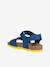Sandales J GHITA BOY bleu+marron+NAVY RED 4 - vertbaudet enfant 