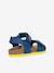 Sandales J GHITA BOY bleu+marron+NAVY RED 3 - vertbaudet enfant 