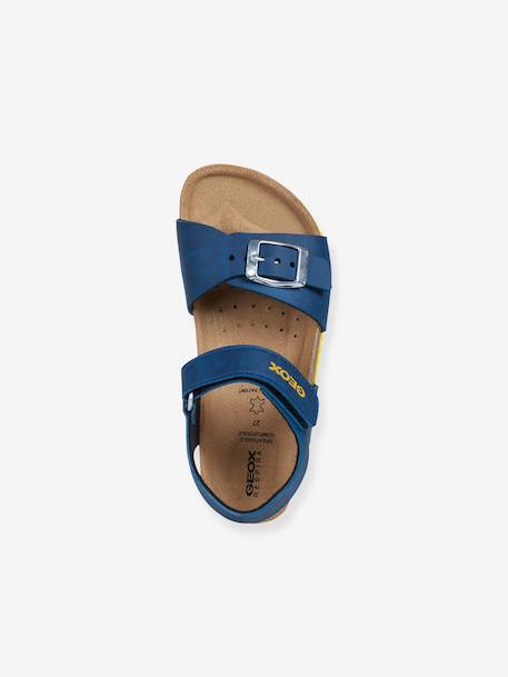 Sandales J GHITA BOY bleu+marron+NAVY RED 5 - vertbaudet enfant 