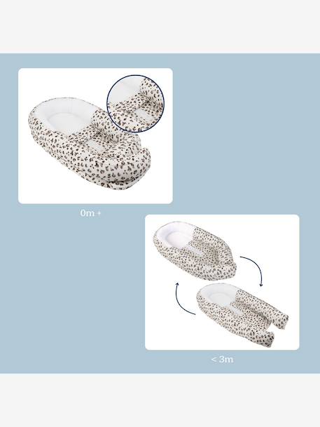 Réducteur de lit évolutif Doomoo Cocoon beige imprimé+gris 7 - vertbaudet enfant 