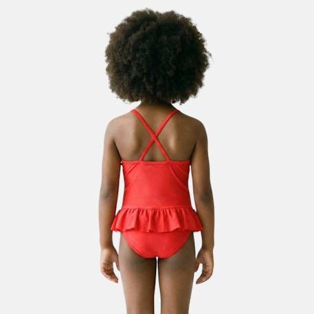 Maillot de bain une pièce fille imprimé minnie Rose+Rouge 9 - vertbaudet enfant 