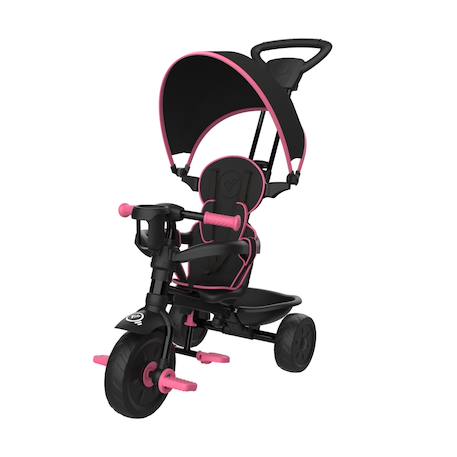 Tricycle enfant évolutif 4 en 1 deluxe métal Noir - rose 2 - vertbaudet enfant 