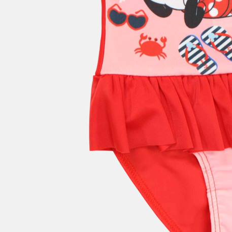 Maillot de bain une pièce fille imprimé minnie Rose+Rouge 11 - vertbaudet enfant 
