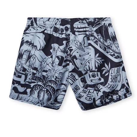 Maillot de bain garçon cali hybrid Noir+Vert 2 - vertbaudet enfant 